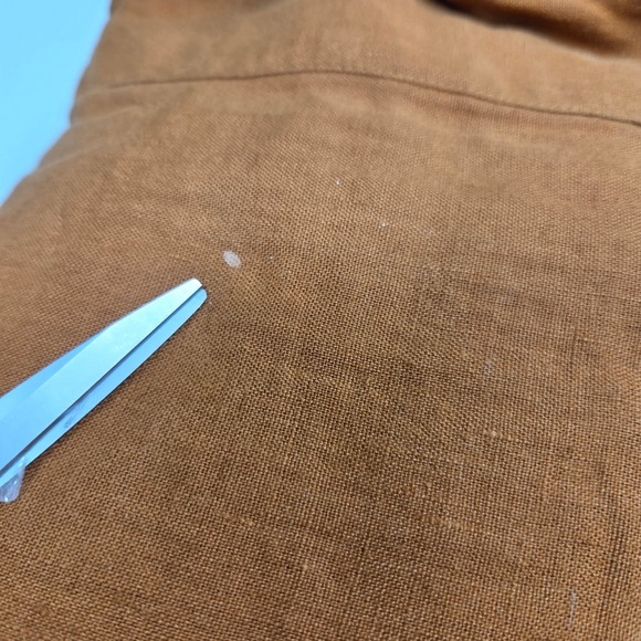 QUINCE European Linen Sheet Set Queen Terracotta 1643 - Picture 11 of 12